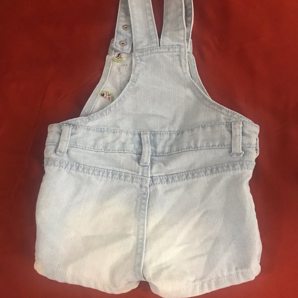Childrens Place Shorts Overalls 6-9mos - Picture 2 of 2
